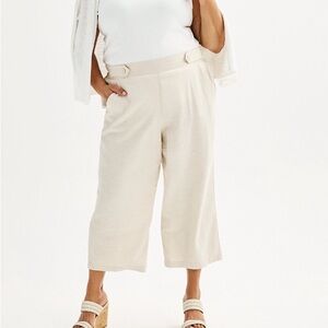 Croft & Barrow Striped  Ankle Cropped Pants